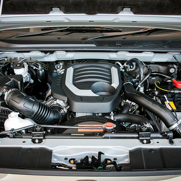 car engine closeup